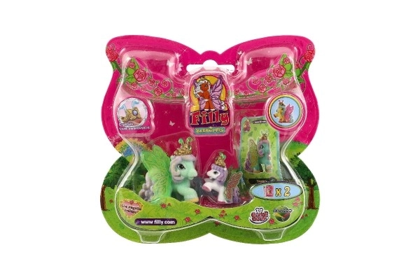 Filly Butterfly zbirateljske figurice 2 kosa s flisom in dodatki, različne vrste na kartici 17x16,5cm
