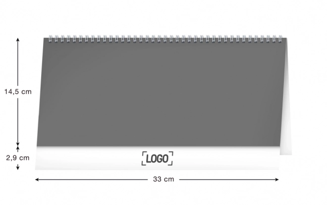 NOTIQUE Namizni koledar Pokrajina 2025 – 14-dnevni, 33 x 14,5 cm