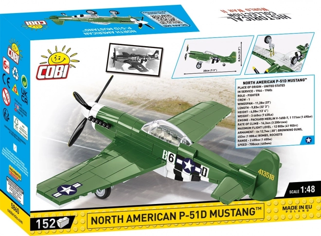 Konstrukcijski komplet letala P-51D Mustang COBI