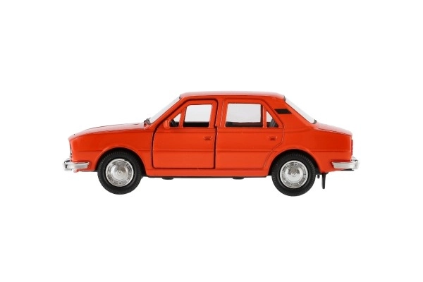 Auto Welly Škoda 105L kov/plast 11cm 1:34-39 na prosti tek 4 barve v škatli 15x7x7cm
