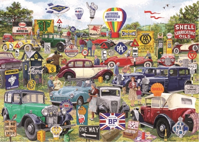Gibsons sestavljanka Motoring Memorabilia Rally 1000 kosov