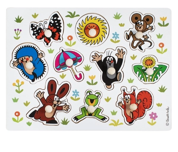 Detoa Lesena vstavljanka puzzle Krtkek velike