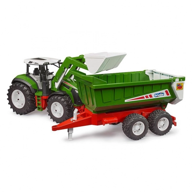 Bruder Traktor ROADMAX s čelnim nakladačem in prikolico