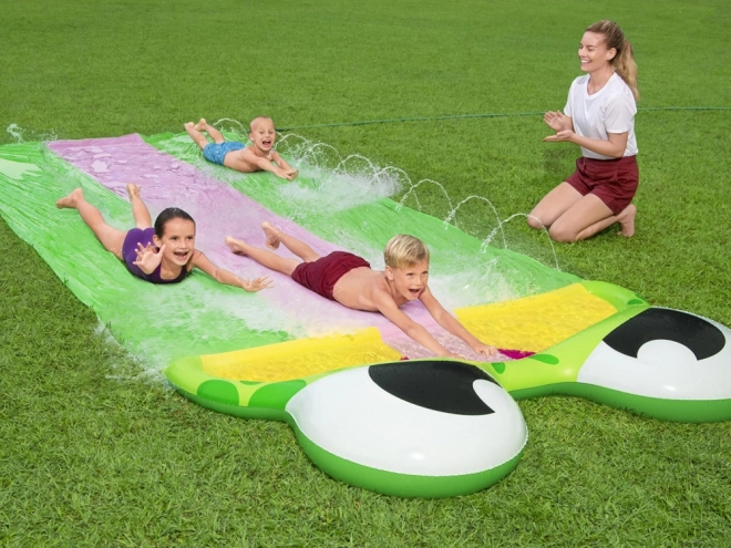 Bestway trojna vodna tobogan H2O GO! 488 cm žaba
