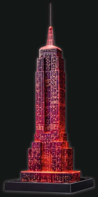 RAVENSBURGER Siječa 3D sestavljanka Nočna izdaja Empire State Building 216 kosov