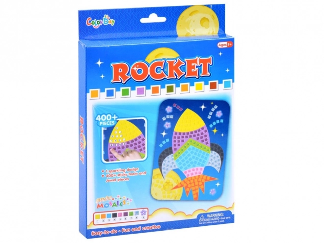 Pena mozaika kreativni nalepka mozaika Rocket ZA3276