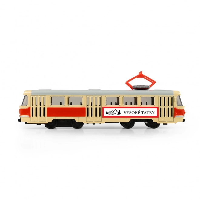 Kovinska retro tramvaj 16 cm VISOKE TATRE