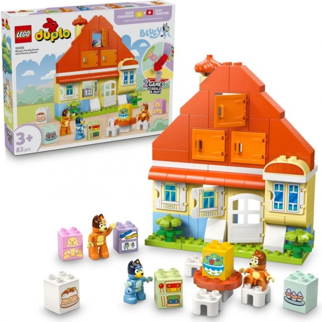 Lego duplo bluey družinska hiša s spominom
