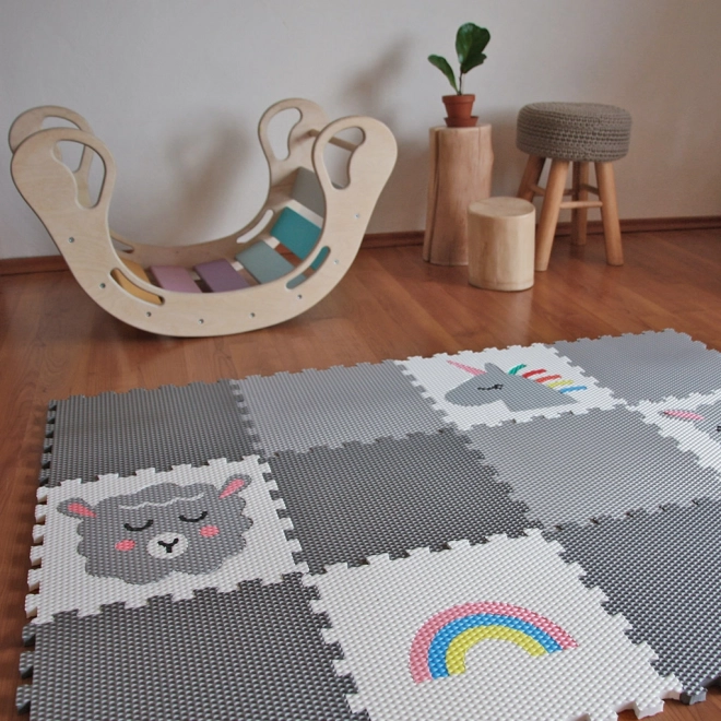 Minideckfloor tla 12 kosov - ovčka, lama, samorog, mavrica