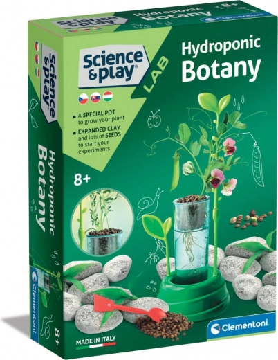 clementoni science & play laboratorij: hidroponska botanika – izobraževalni komplet za gojenje brez zemlje