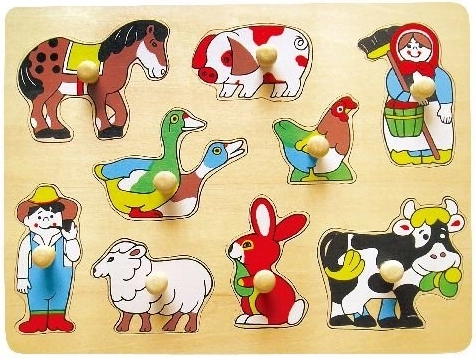 Lesena vstavljanka Kmetija