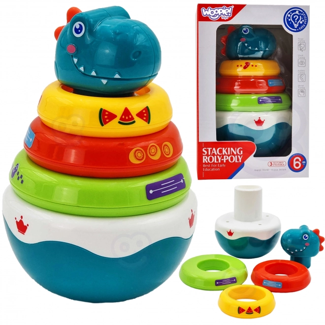 Woopie Dino čutna igrača za dojenčke