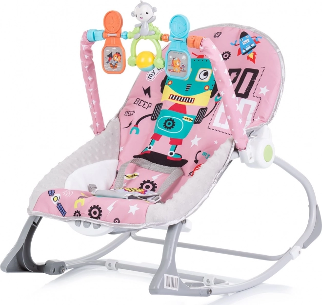 CHIPOLINO Vibracijski 2v1 Baby Spa – Roza