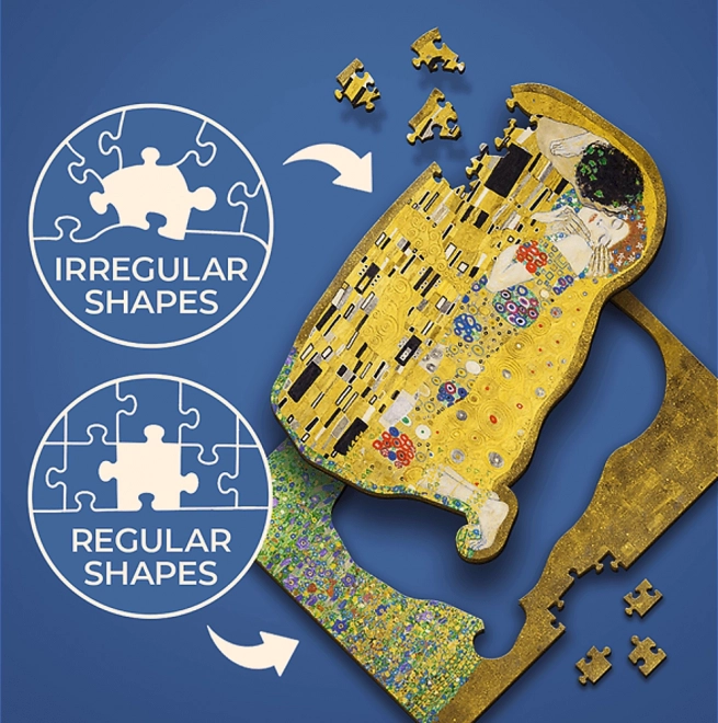 Lesene sestavljanke Gustav Klimt - Poljub 200 kosov