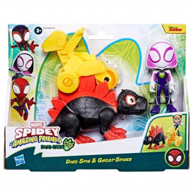 Spider-man spidey in njegovi neverjetni prijatelji figurica z dinozavrom in dodatki