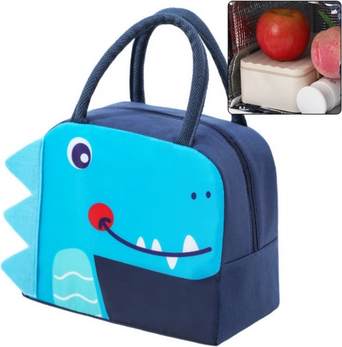 Termoizolacijska torba za malico Dino modra 23 cm