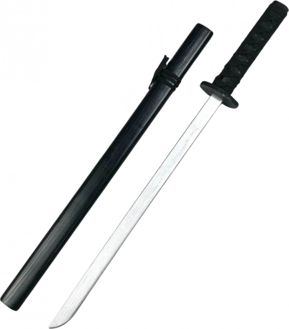 Lesena vadbena katana črna 70 cm