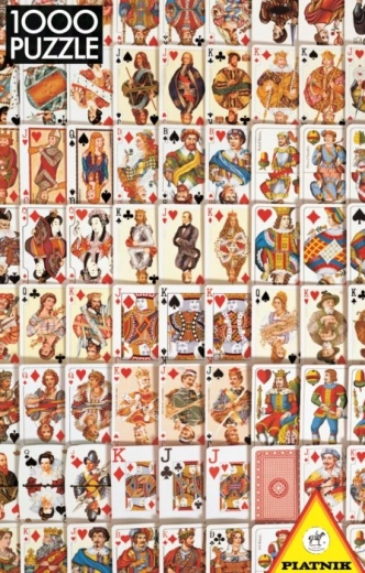 PIATNIK puzzle igralne karte 1000 koščkov