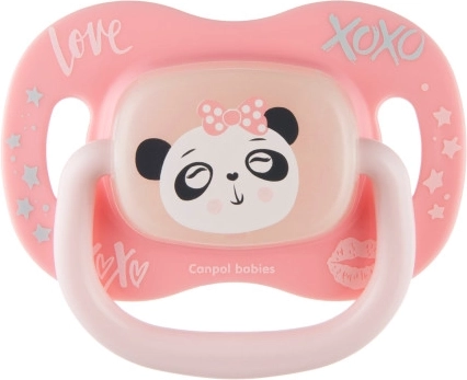 Silikonska simetrična duda CANPOL babies Exotic Animals panda 0–6 m