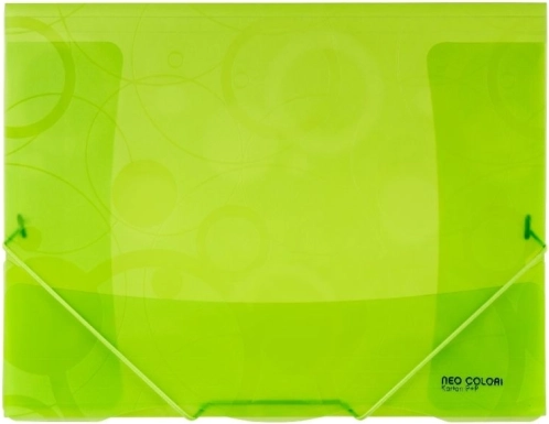 Mapa z elastiko A4 NEO COLORI zelena