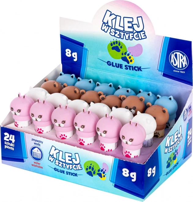 ASTRA Lepilo trdo 8g Žival 1kos (mix)