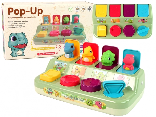 Igrača Arcade Pop-up Dinosavri za Majhne Otroke
