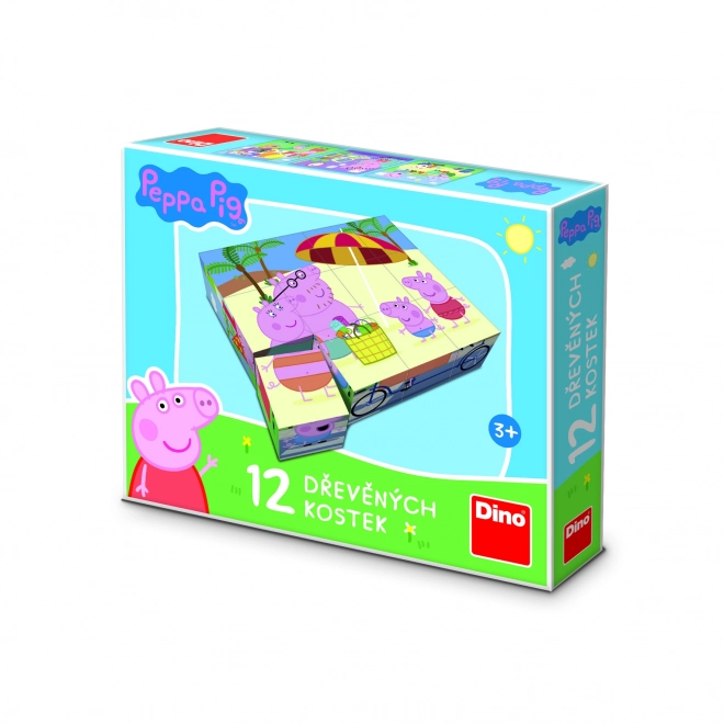 PEPPA PIG 12 Lesene licencirane kocke