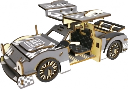 Lesene 3D sestavljanke športni avto Woodcraft