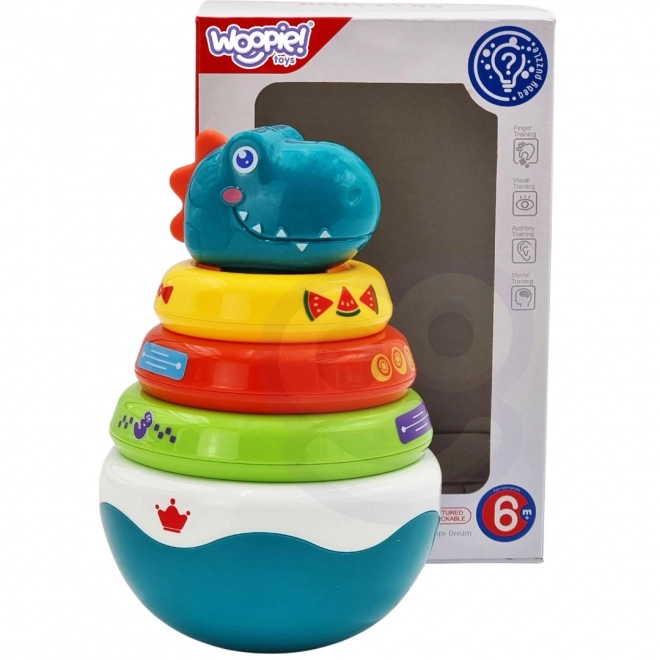Woopie Dino čutna igrača za dojenčke