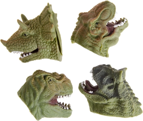 Lutka za prst – glava dinozavra 7,5 × 5 cm