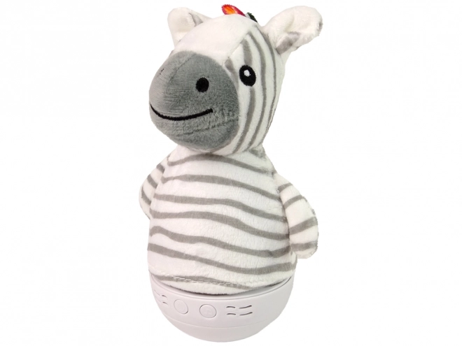 Otroški gugalni zebra z lučko in melodijo
