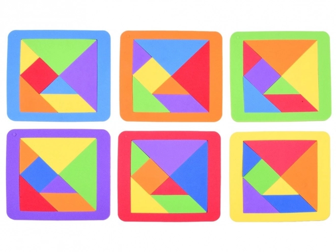 Barvna logična sestavljanka Tangram iz mehke pene