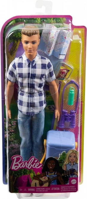 Punčka Barbie Kampiranje Ken s pripomočki