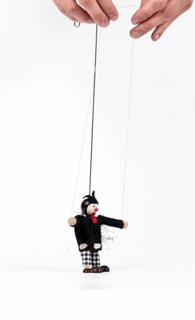 Lesena marioneta hudiček Bruno