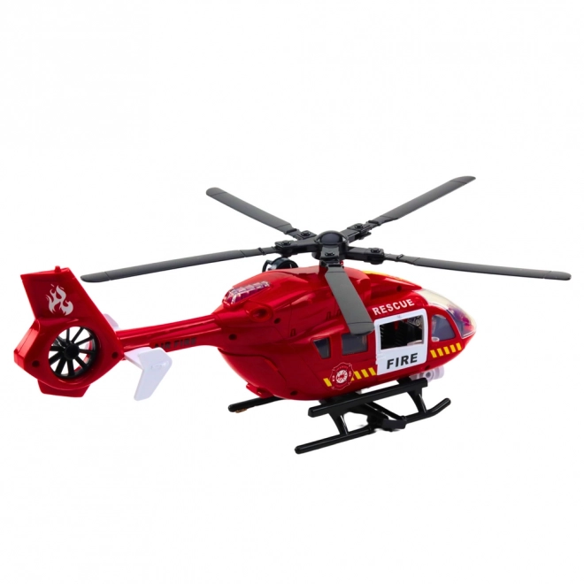 Gasilni helikopter z lučmi in zvoki 1:12