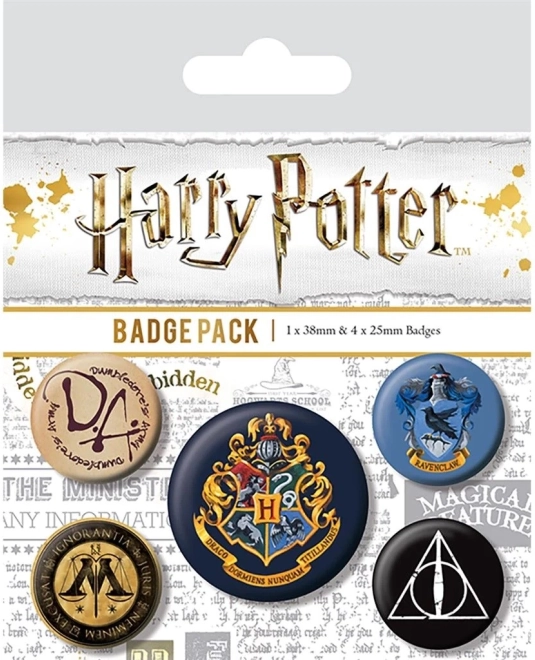 Komplet značk Harry Potter Bradavičarka