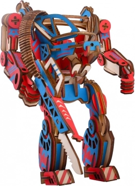 Woodcraft lesene 3D sestavljanke Powersuit – barvne