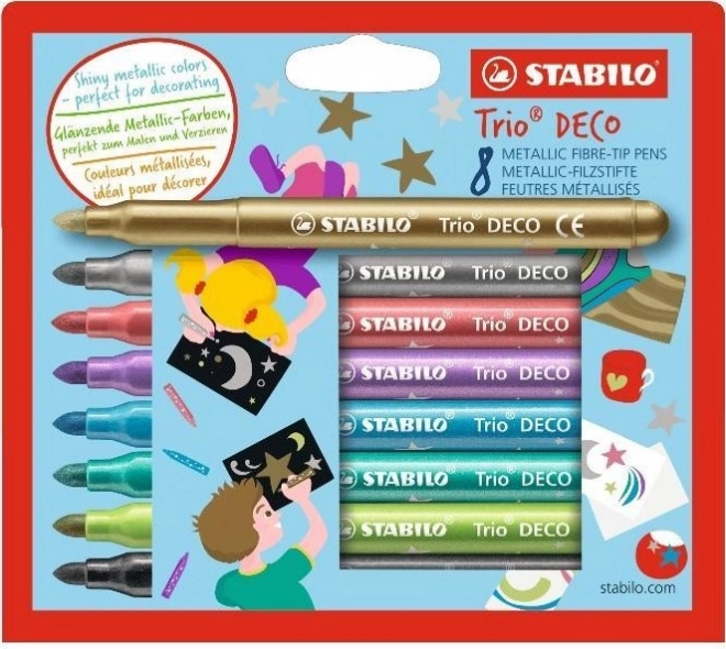 STABILO Trio DECO 8 markerjev