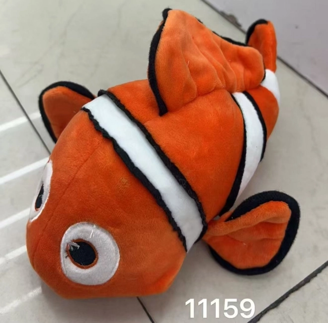 Plišasta riba Klovn prekriven oči 25 cm