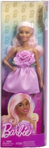 Barbie Fashionistas punčka v rožnatih oblačilih