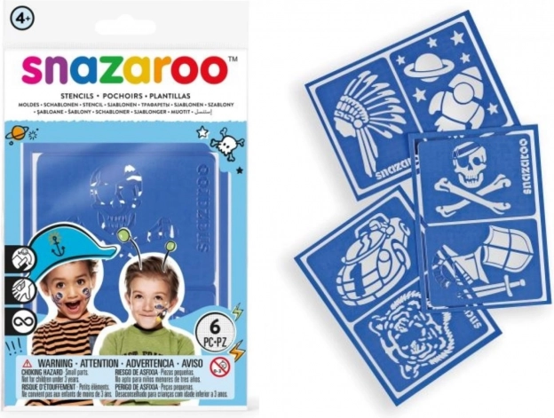 Šablone za poslikavo obraza SNAZAROO 6 kos – Adventure