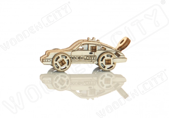 Lesene 3D sestavljanke mini set športnih avtomobilov