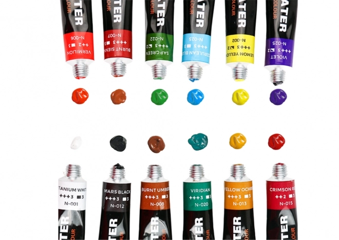 Set akrilnih barv v tubah 24 barv