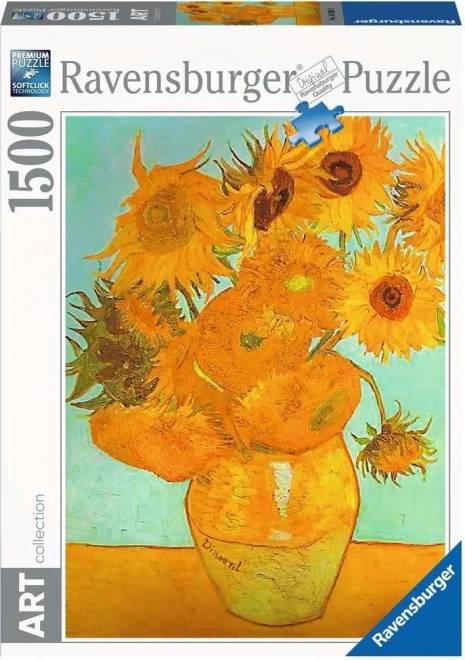 RAVENSBURGER Umetniška zbirka ugank: Sončnice 1500 kosov