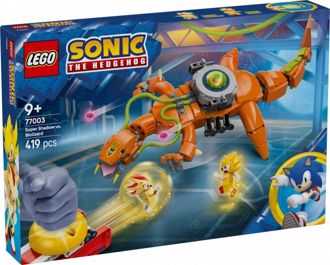 Konstrukcijski set Sonic Super Shadow in Biolizard