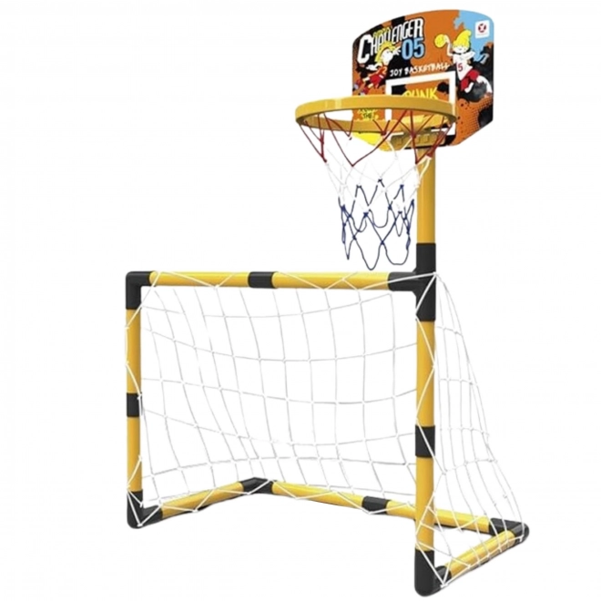 Woopie športni set 2v1 košarka in nogometni gol