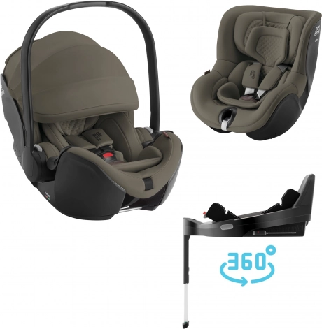 Komplet avtosedežev Baby-Safe Pro + Vario Base 5Z + Dualfix 5Z Lux, Urban Olive