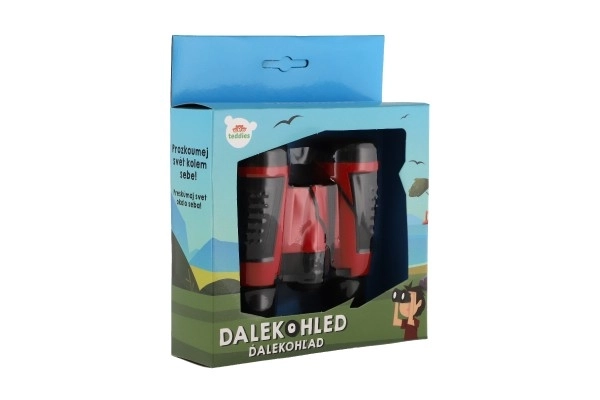 Plastični daljnogled 9cm 3 barve v škatli 16x19x5cm
