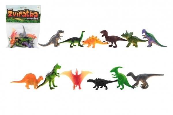 Mini dinozavri – plastične figurice 6-7 cm, 12 kos