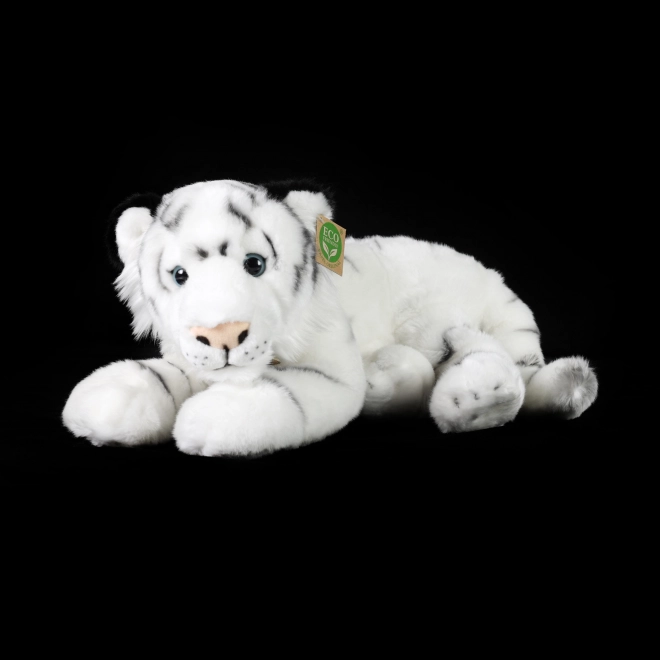 Plišasti beli tiger ležeč 36 cm EKOLOŠKO PRIJAZEN